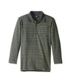 Toobydoo - Green Stripe Long Sleeve Polo