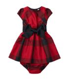 Ralph Lauren Baby - Poly Taffeta Plaid Floral Dress