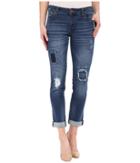 Kut From The Kloth - Catherine Boyfriend Patch Jeans In Accountability W/ Medium Base Wash
