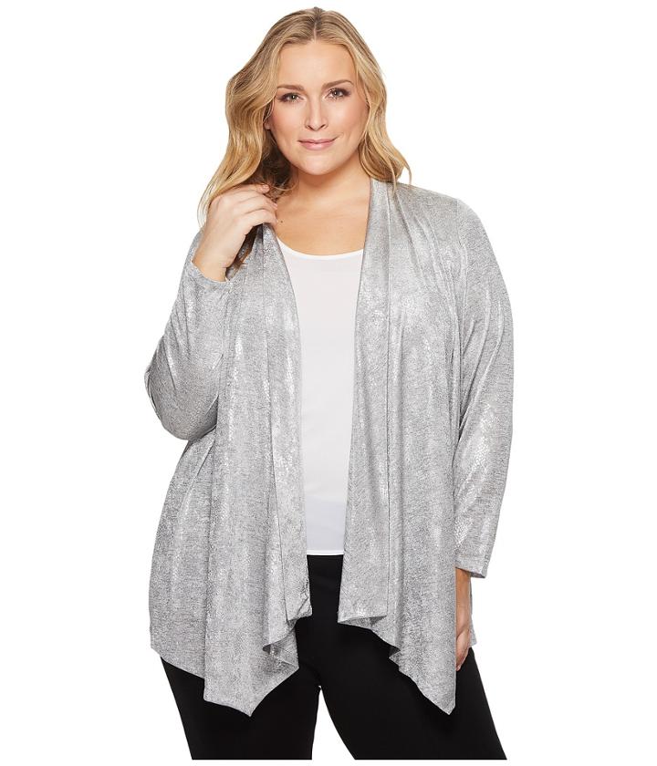 Calvin Klein Plus - Plus Size Metallic Snake Flyaway Top