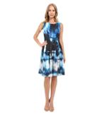 Calvin Klein - Printed Fit Flare Dress Cd5mta6u