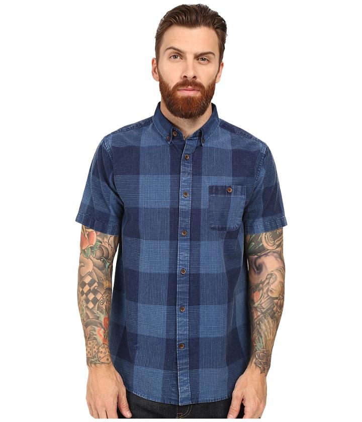 Vissla - Black Light Short Sleeve Plaid Woven