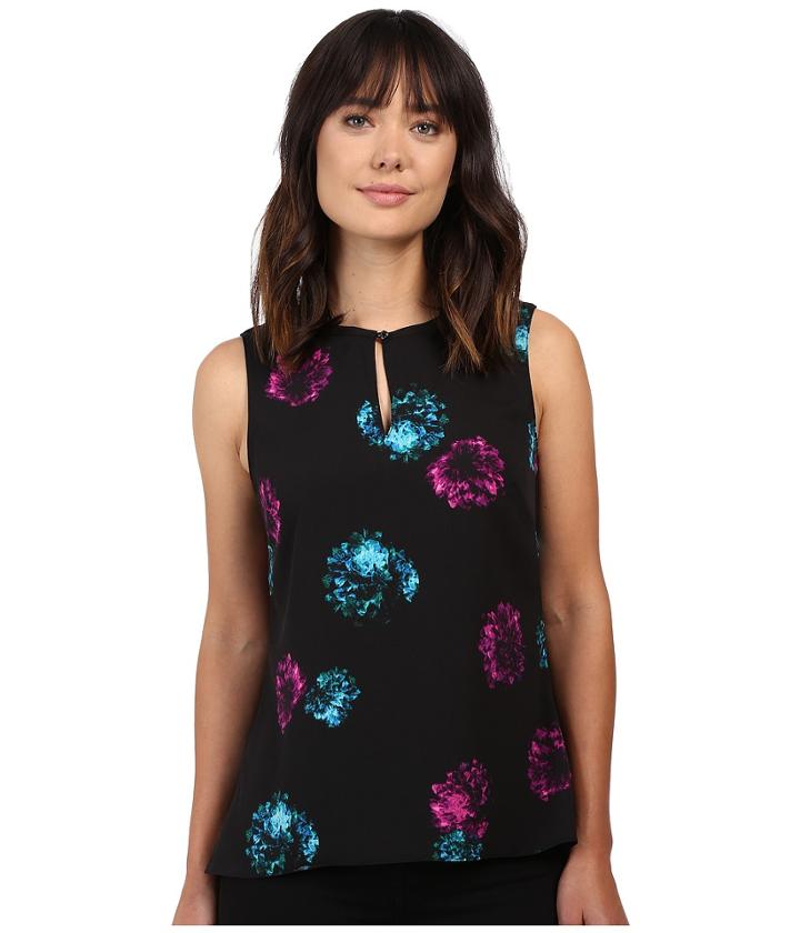 Ellen Tracy - Collarless Peplum Back Top