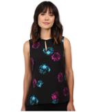 Ellen Tracy - Collarless Peplum Back Top