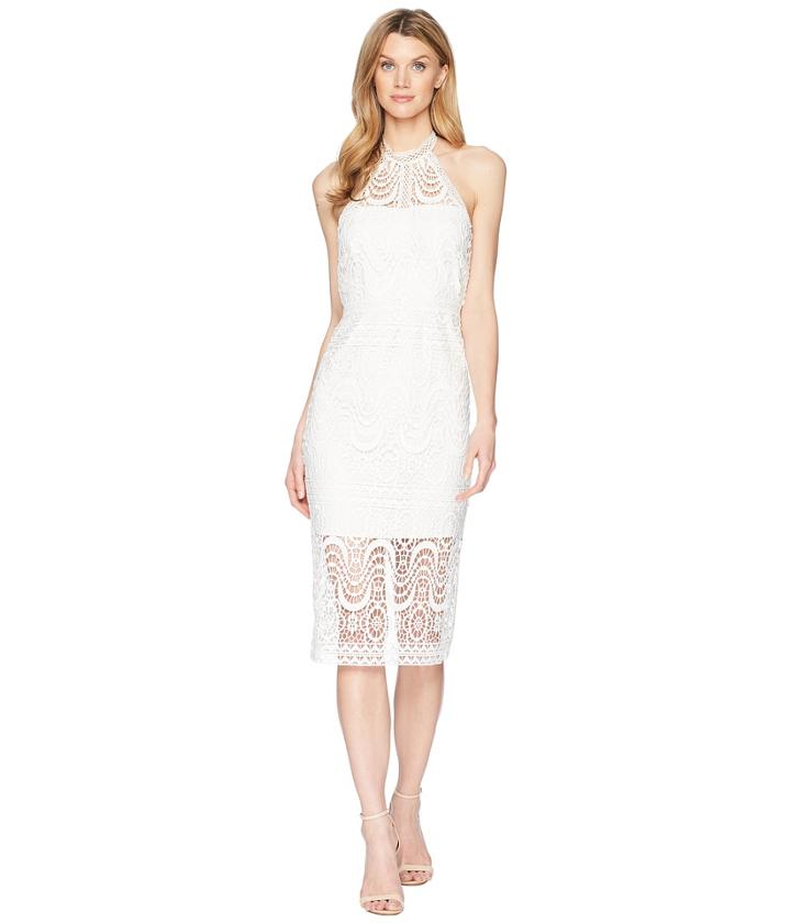 Laundry By Shelli Segal - Mock Neck Venise Dress With Open Back