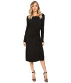 Three Dots - Whitney B. - Long Sleeve Twist Dress
