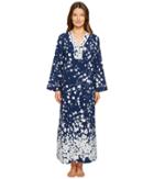 Oscar De La Renta Pink Label - Floral Vines Printed Caftan