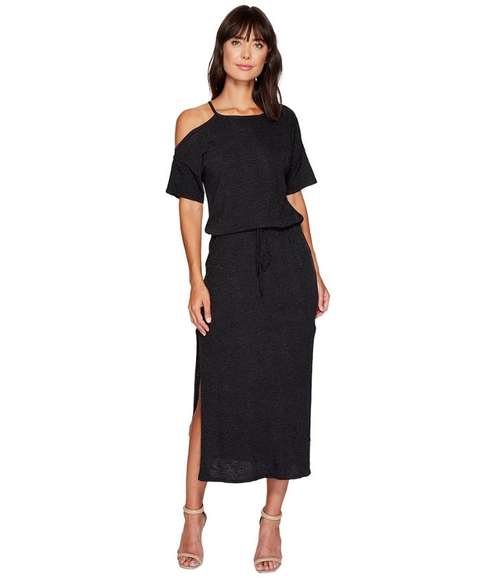 Lanston - Cold Shoulder Tee Midi Dress