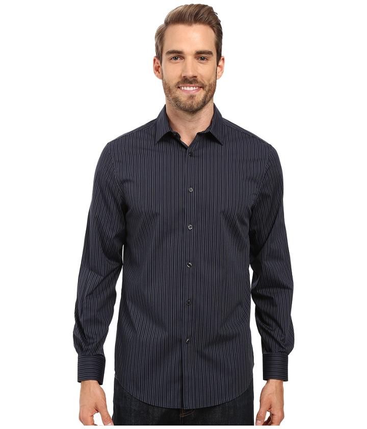 Perry Ellis - Vertical Barrel Stripe Shirt