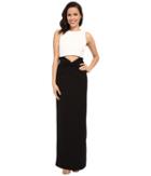 Nicole Miller - Twist Fron Peek-a-boo Gown