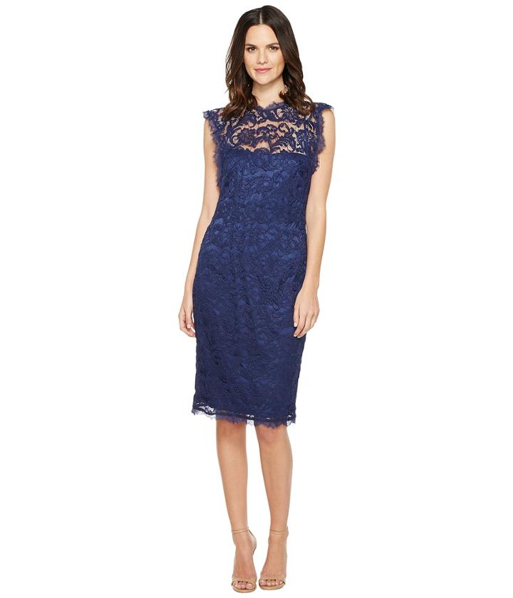 Adrianna Papell - Nouveau Scroll Lace Cocktail Dress