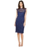 Adrianna Papell - Nouveau Scroll Lace Cocktail Dress