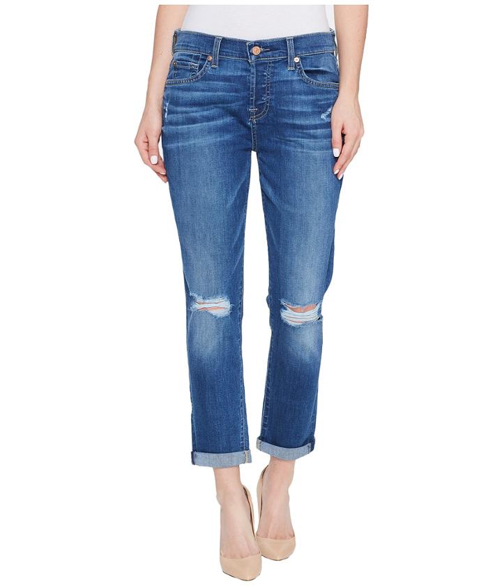 7 For All Mankind - Josefina Jeans W/ Knee Holes In Bella Heritage 2
