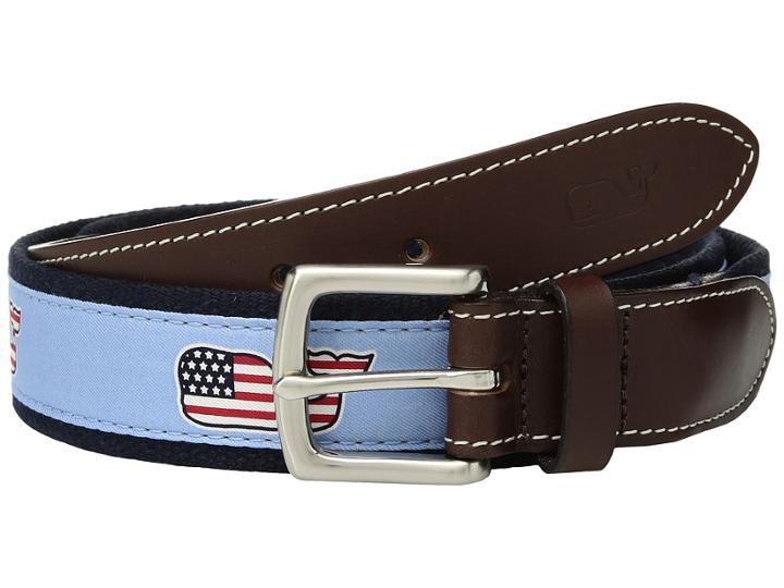 Vineyard Vines - Flag Whale Canvas Club Belt
