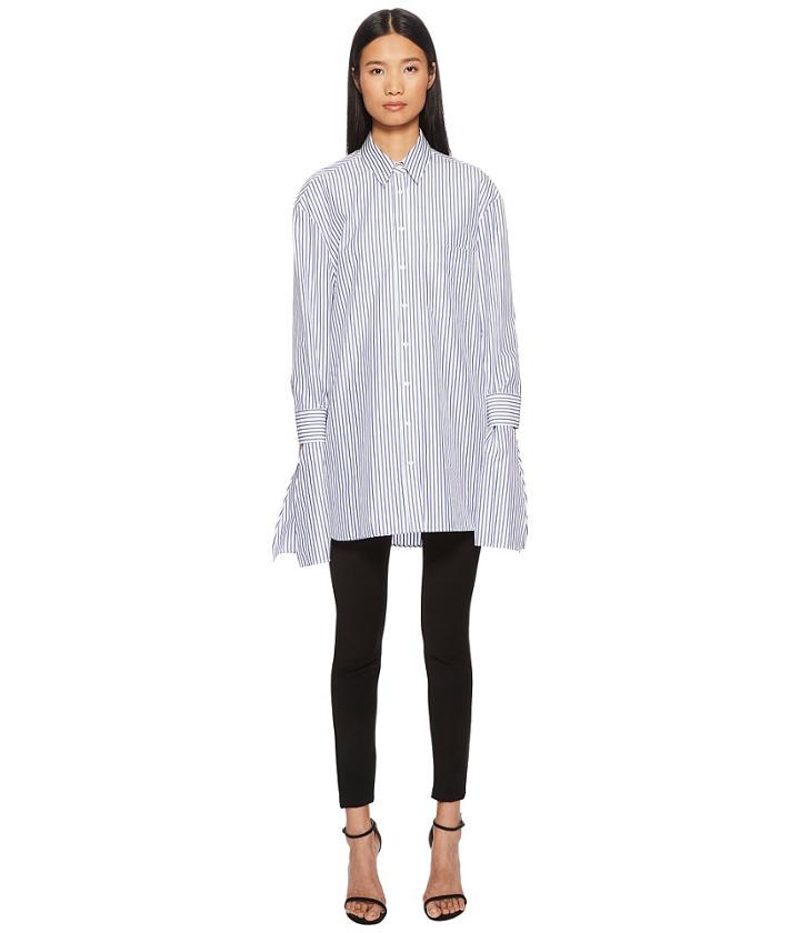 Neil Barrett - Striped Poplin Handkerchief Shirt