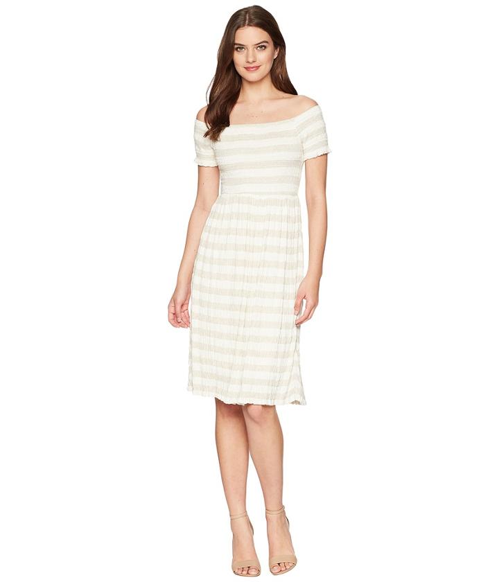 Lucky Brand - Stripe Smocked Dress