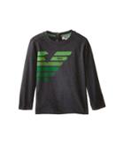 Armani Junior - Long Sleeve Tee W/ Ombre Logo