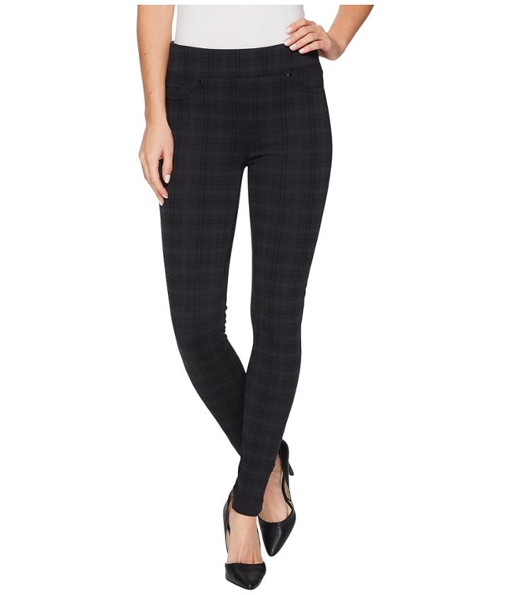 Liverpool - Sienna Pull-on Leggings In Glenn Plaid Soft Ponte Knit In Night Sky Blue