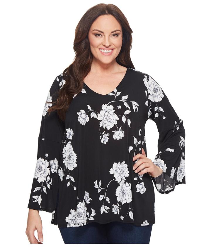 Karen Kane Plus - Plus Size Flare Sleeve Top