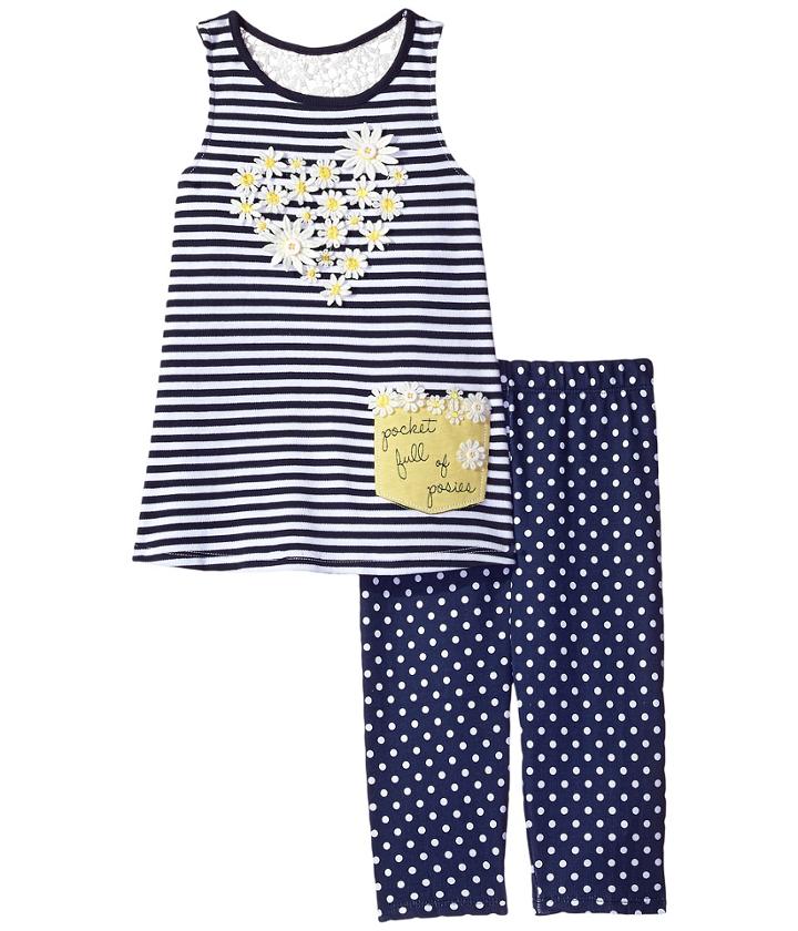 Mud Pie - Daisy Tunic And Leggings Set