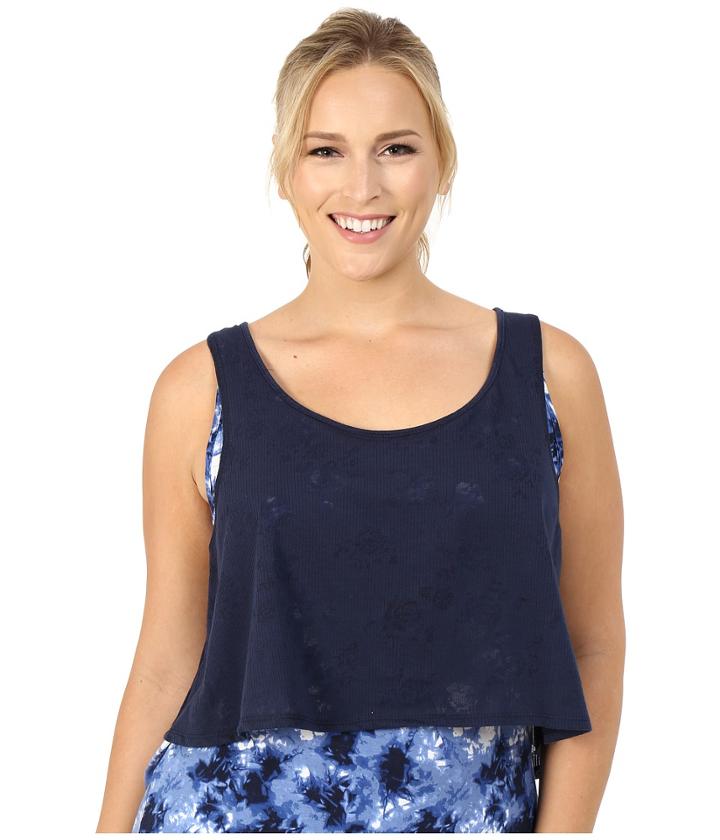 Marika Curves - Plus Size Elton Twofer Tank Top