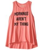 The Original Retro Brand Kids - Mornings Aren't My Thing High Neck Racerback Tank Top