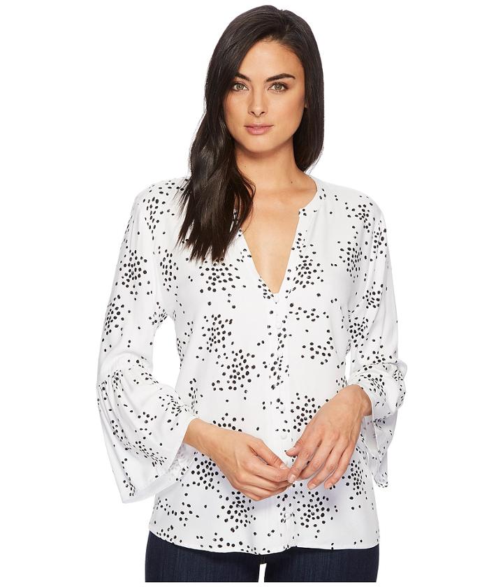 Catherine Catherine Malandrino - Colette Button Up 3/4 Peplum Hem Shirting