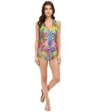 Luli Fama - Barefoot Free T-back Romper Cover-up