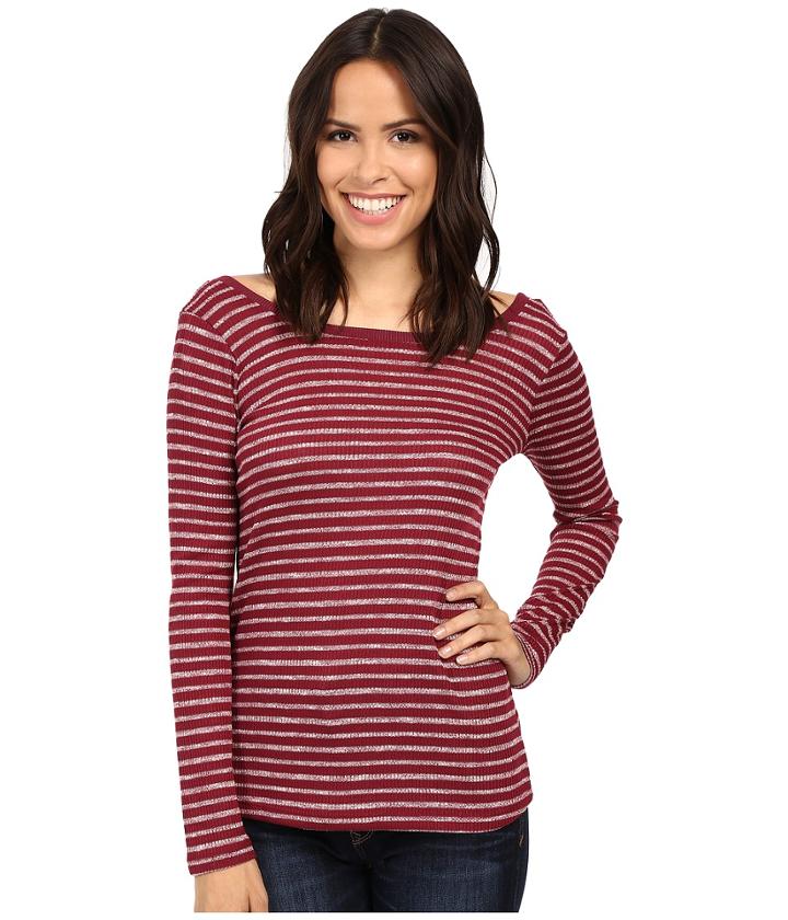 Splendid - Alline Stripe Loose Knit Henley