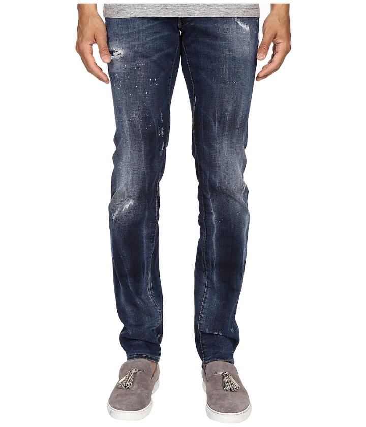 Dsquared2 - Five-pocket Bubble Wash Slim Jeans In Blue