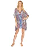 Laundry By Shelli Segal - Abstract Feathers Tunic Cover-up