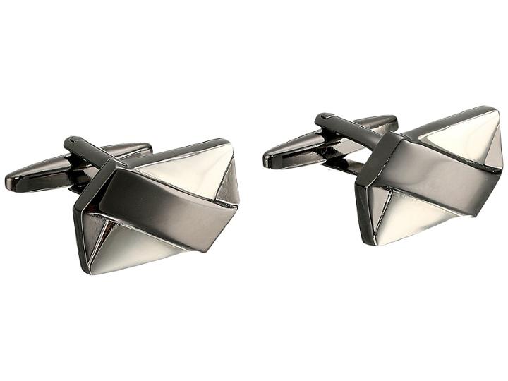 Stacy Adams - Rectangle Cuff Link With Soft X Pattern