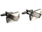 Stacy Adams - Rectangle Cuff Link With Soft X Pattern