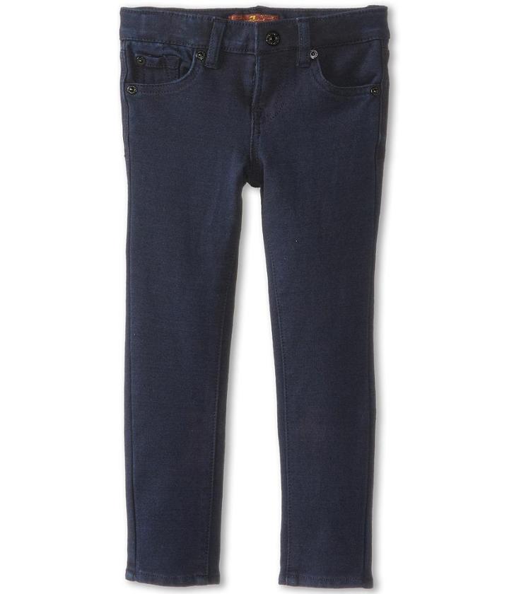 7 For All Mankind Kids Skinny Jean In Indigo Ponte Knit
