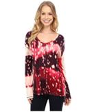 Calvin Klein Jeans - Printed Long Sleeve Slinky Top