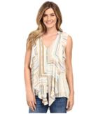 Miraclebody Jeans - Farah Cascade Front Blouse W/ Body-shaping Inner Shell