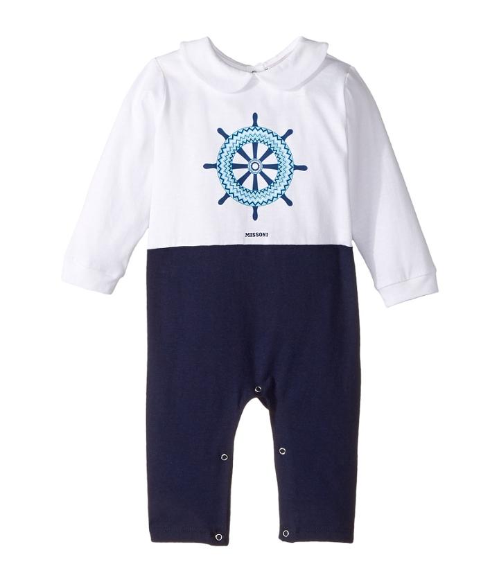 Missoni Kids - Jersey Zigzag Tie One-piece