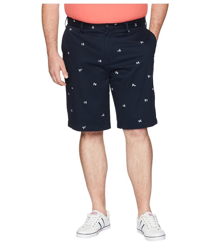 Nautica Big &amp; Tall - Big Tall Printed Flag Shorts