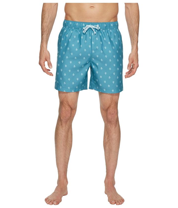 Original Penguin - Penguin Print Swim Trunk