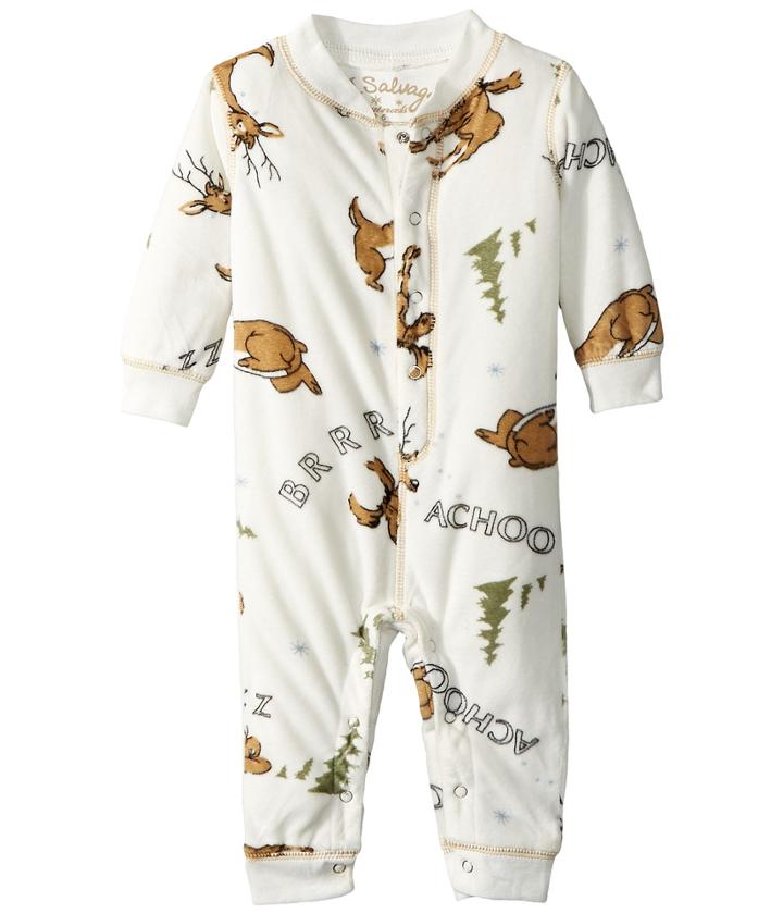 P.j. Salvage Kids - Fleece Moose Romper