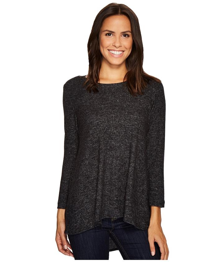 Nally &amp; Millie - Brushed High-low Tunic With Back Pleat