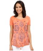 Lucky Brand - Paisely Print Tee