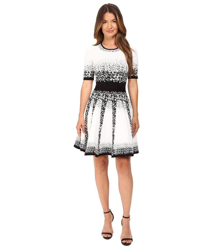 Yigal Azrou  L - Jacquard Ombre Knit Dress