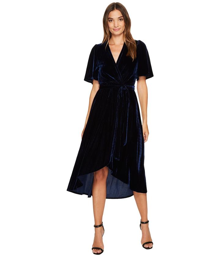 Donna Morgan - Fleyr Wrap Puff Sleeve Dress