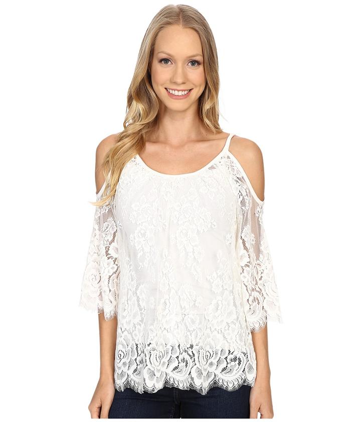 Karen Kane - Cold Shoulder Lace Top