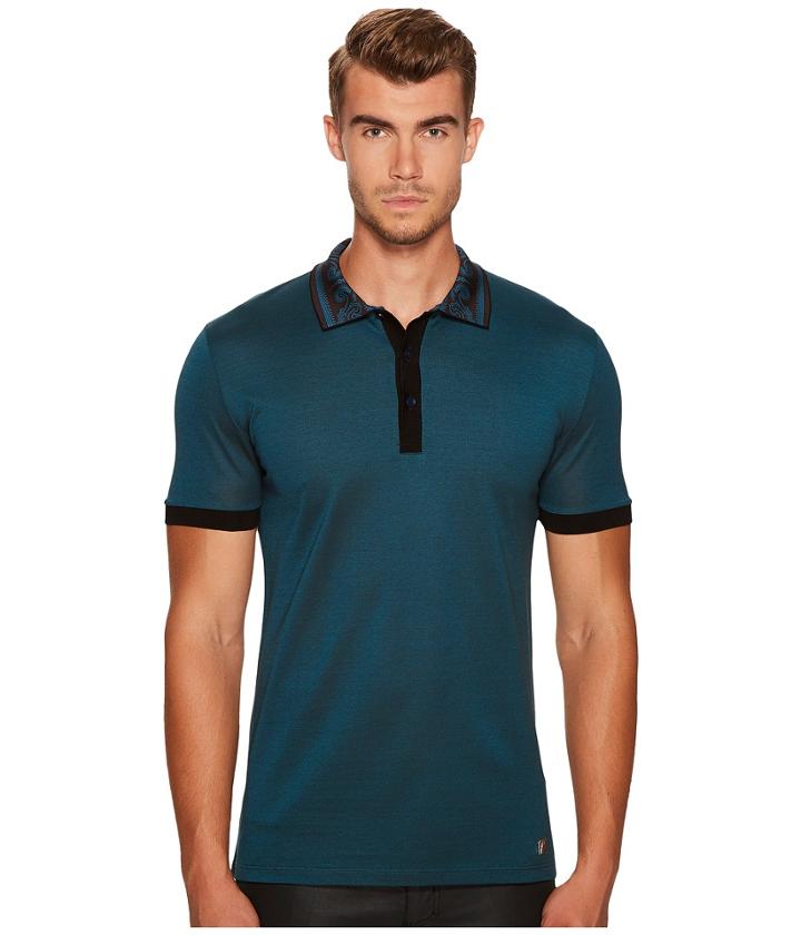 Versace Collection - Baroque Collar Polo