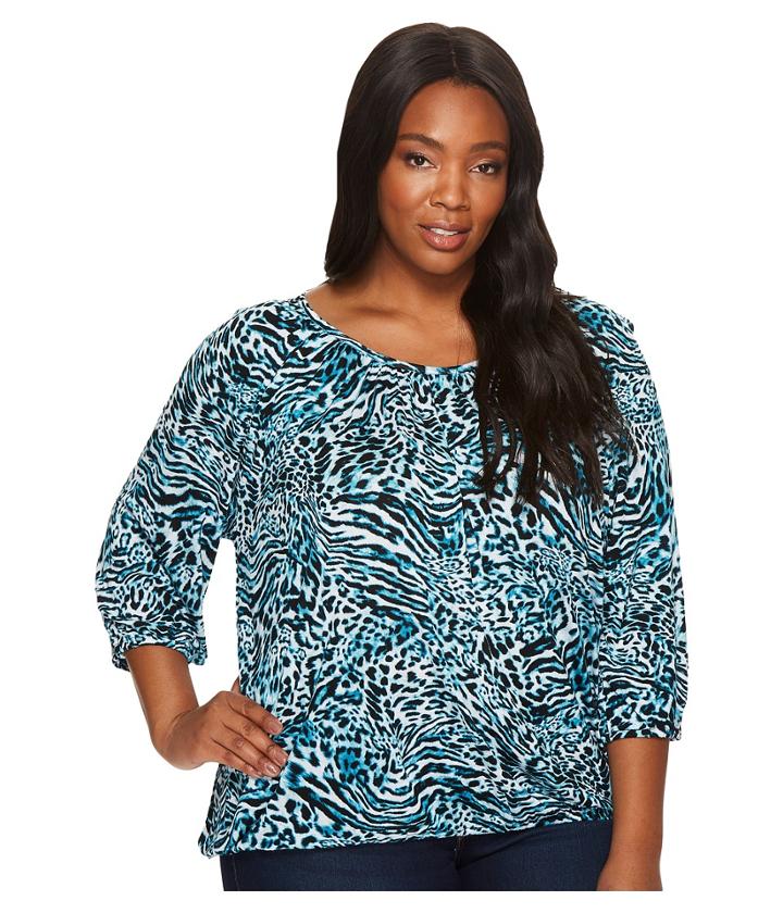 Michael Michael Kors - Plus Size Big Cat Peasant Top