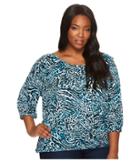 Michael Michael Kors - Plus Size Big Cat Peasant Top