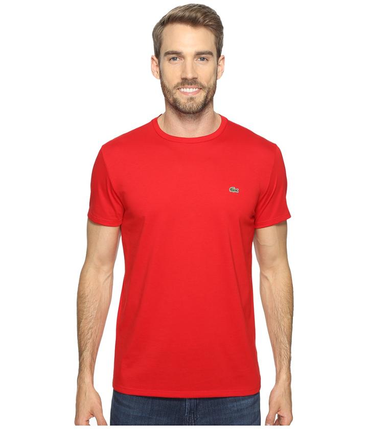 Lacoste - Short Sleeve Pima Crew Neck Tee