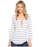 Splendid - Cliffbrook Melange Lace-up Top